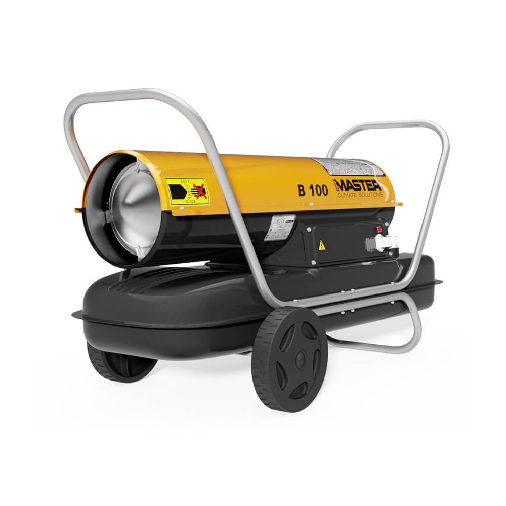MASTER Директен грејач на дизел гориво B100-29kW на тркала до 150м2