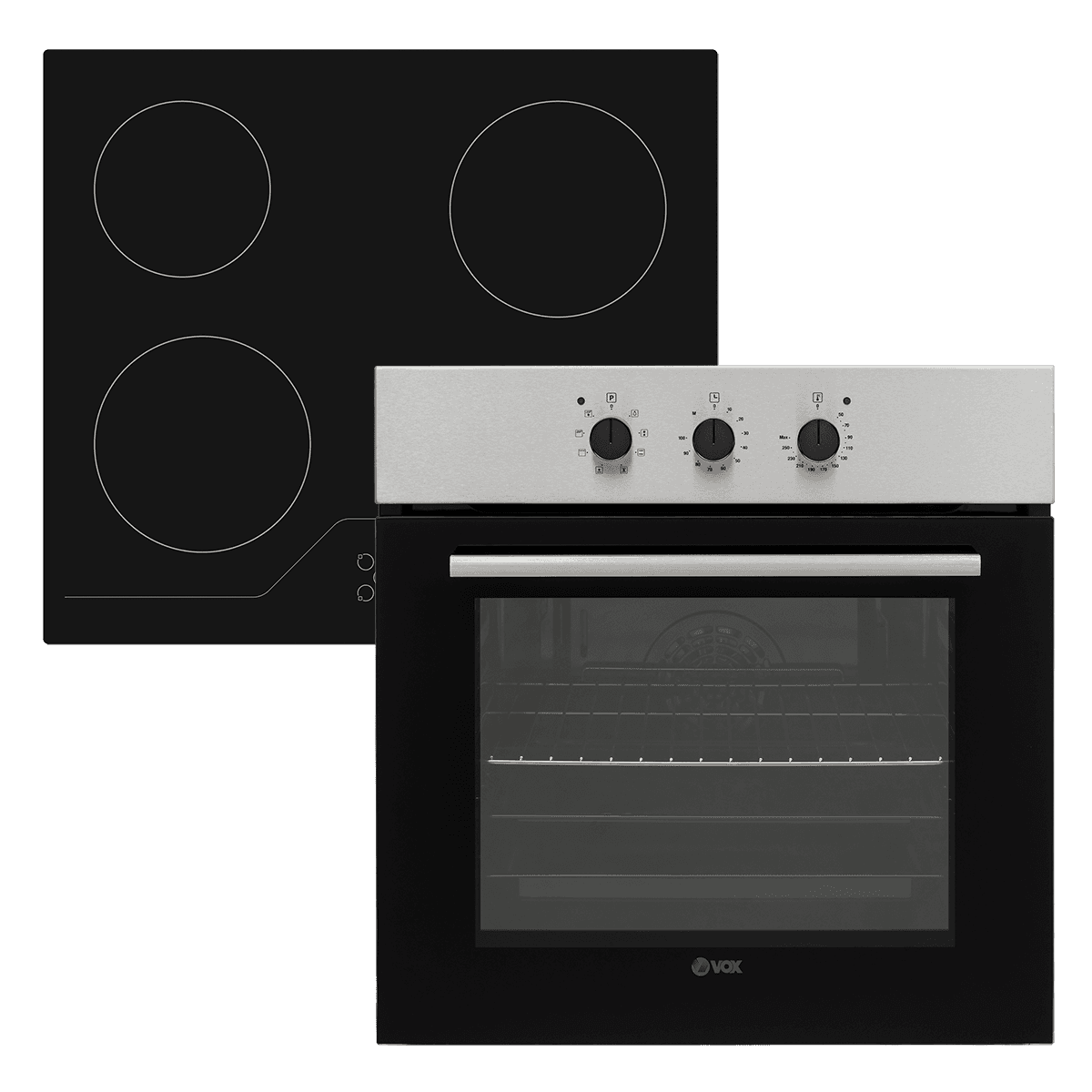 Vox Вградлив Сет Стаклокерамичка плотна и рерна 2110400 B