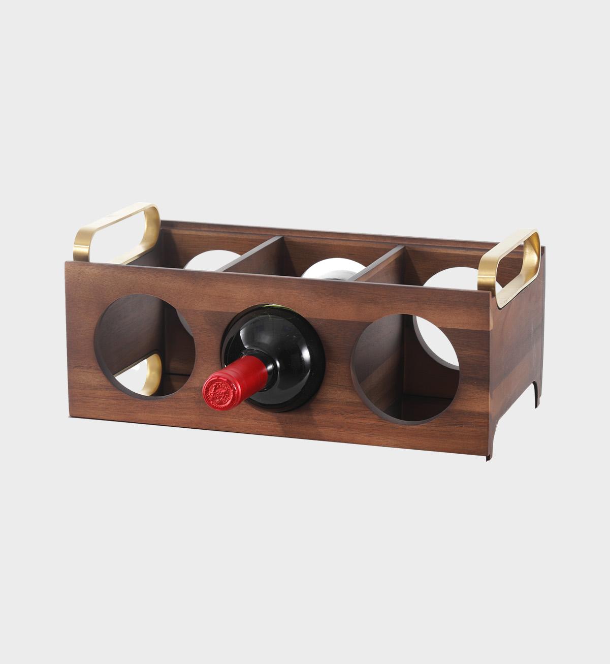 COMODITA HOME Рафт за вино Gold 35x8x15cm