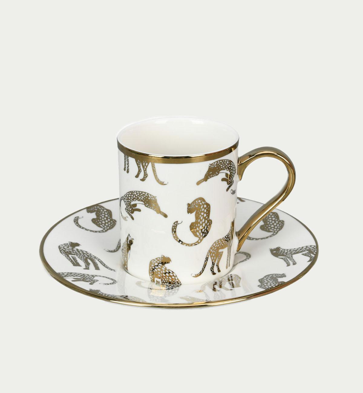 COMODITA HOME Сет Филџани За Кафе Leopard 12Pcs