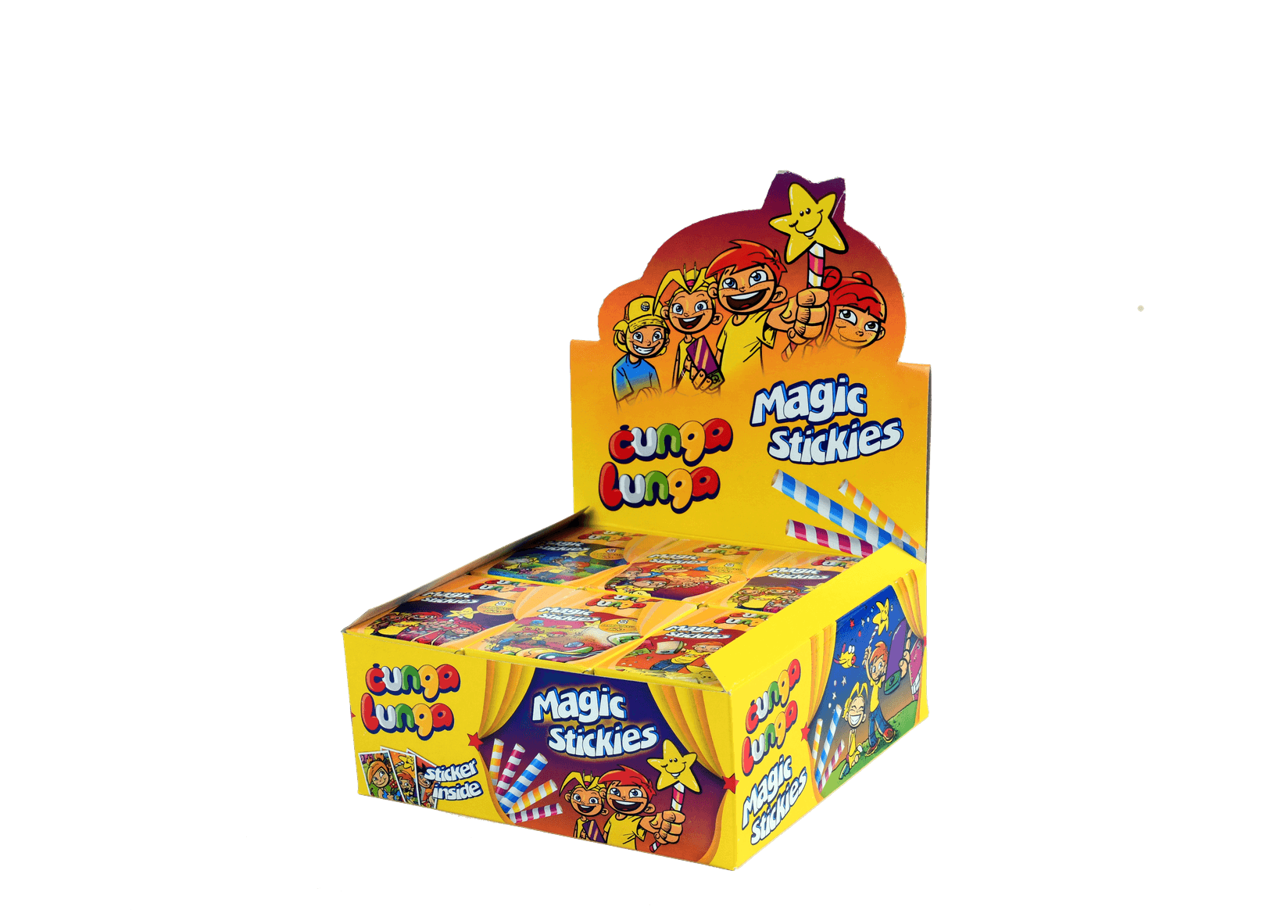 CUNGA LUNGA Гуми за џвакање Magic Stickies, кутија
