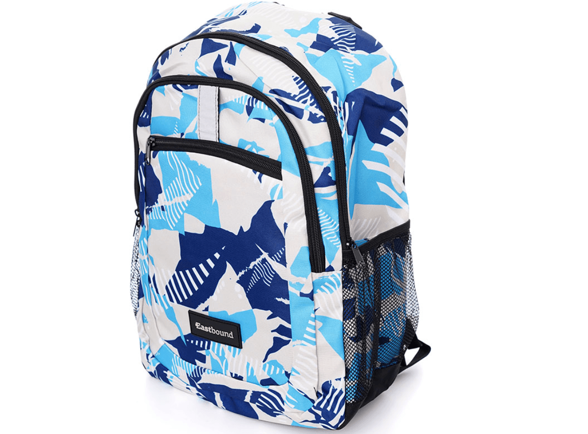 EASTBOUND Ранец за момчиња Spika, бело-син