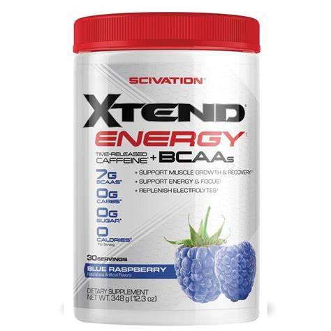 XTEND The Original Регенерација на мускул + Електролиди BCAA 30 порции  - Blue Raspberry