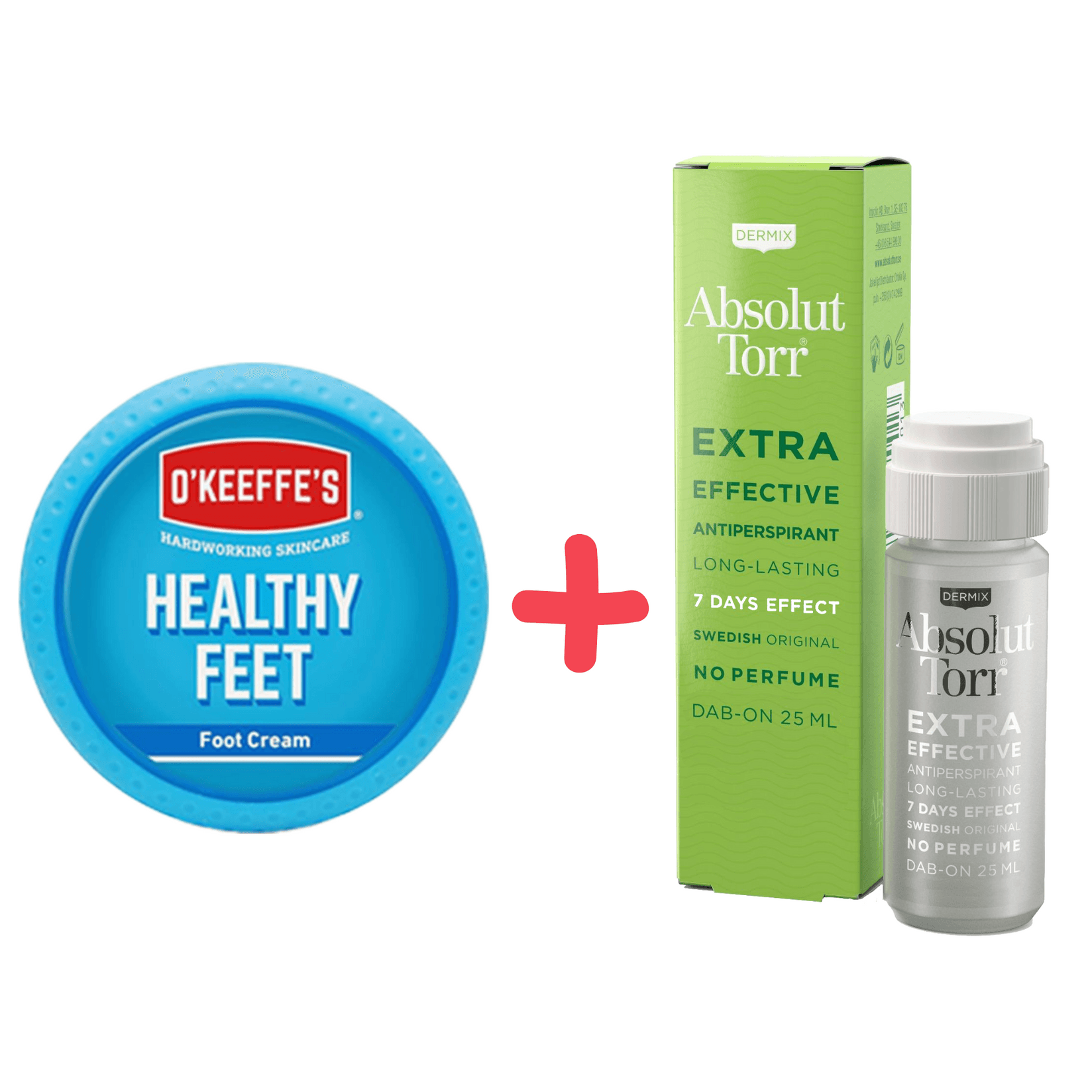 Absolut Torr Eфикасен Aнтиперспирант со Долготраен 7 Дневен Ефект 25ml + Крема за нозе Healthy Feet 91g