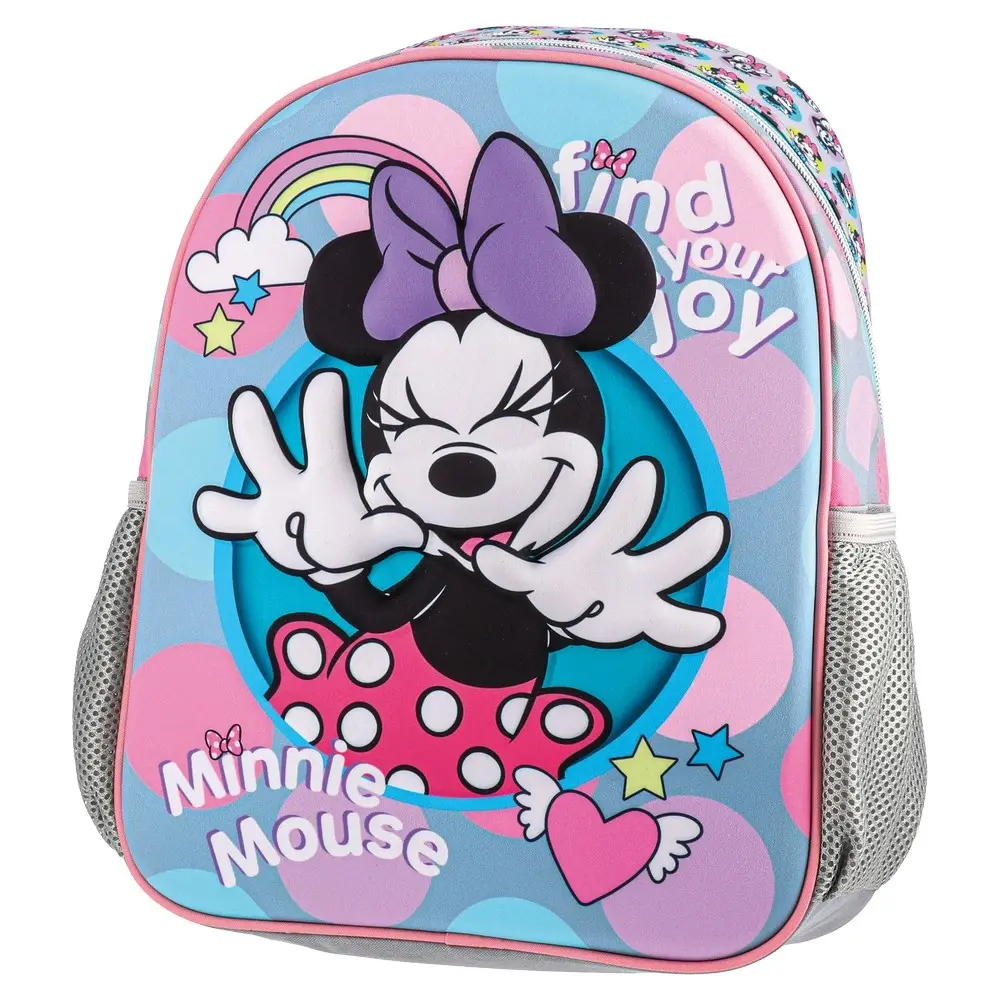 Best Buy Tico ранец за предучилишна возраст Minnie Mouse Најдете ја вашата радост, 3D, шарен