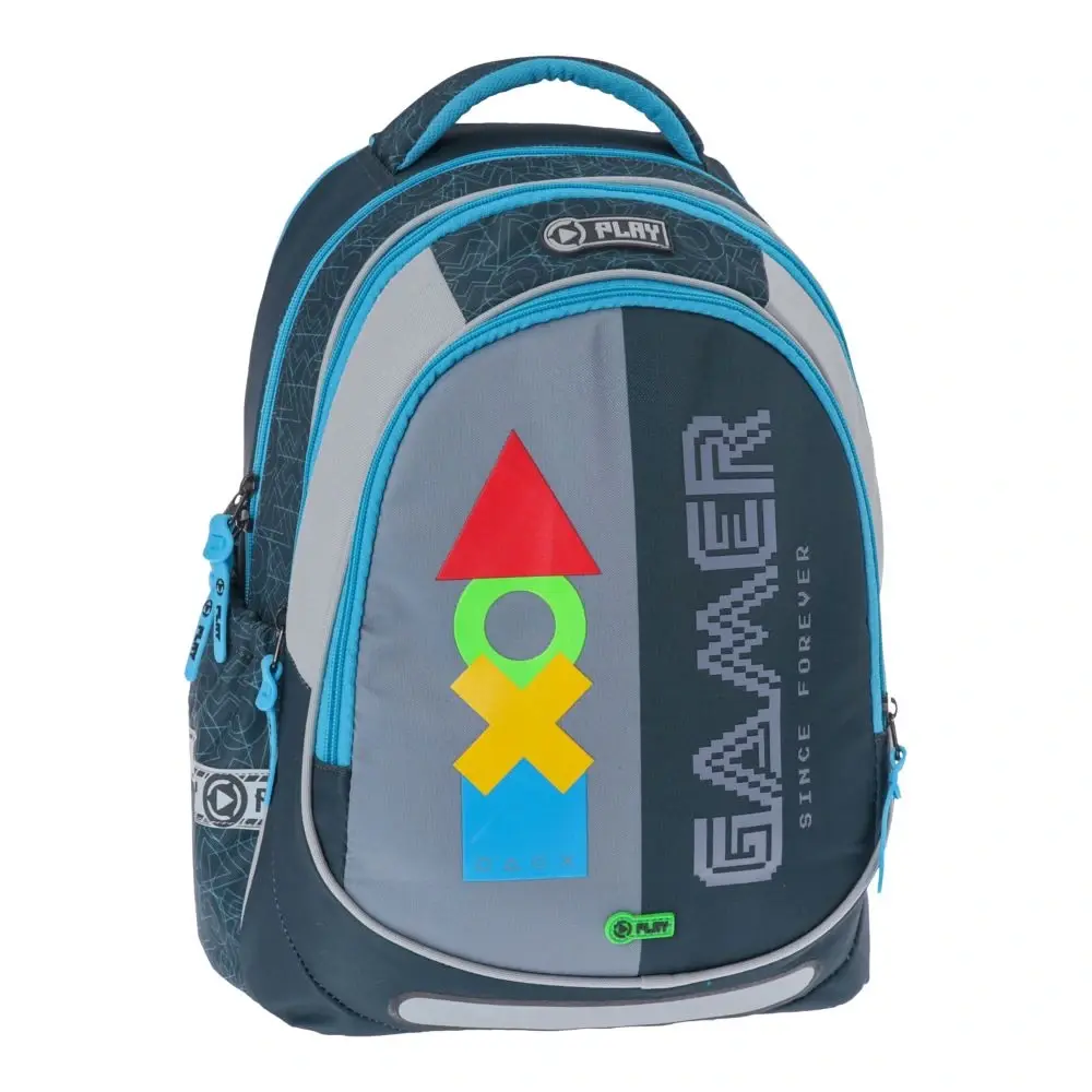 PLAY Maxx Gamer знак Ранец за момчиња, анатомски, темно син