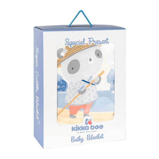 KIKKA BOO Јорган Фиш Панда 90Х110Cm