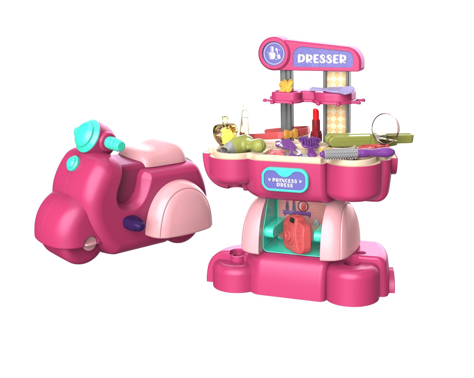 Куќа за игра во облик на мотор, фризер, со 42 парчиња