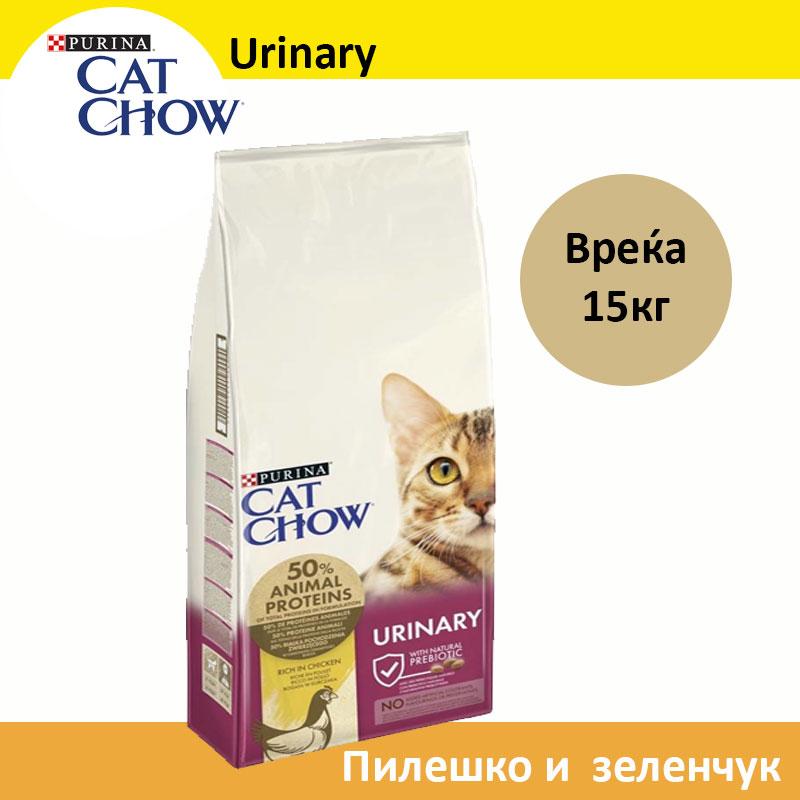 Cat Chow UTH Сува храна за мачки со Пилешко [Вреќа 15кг]