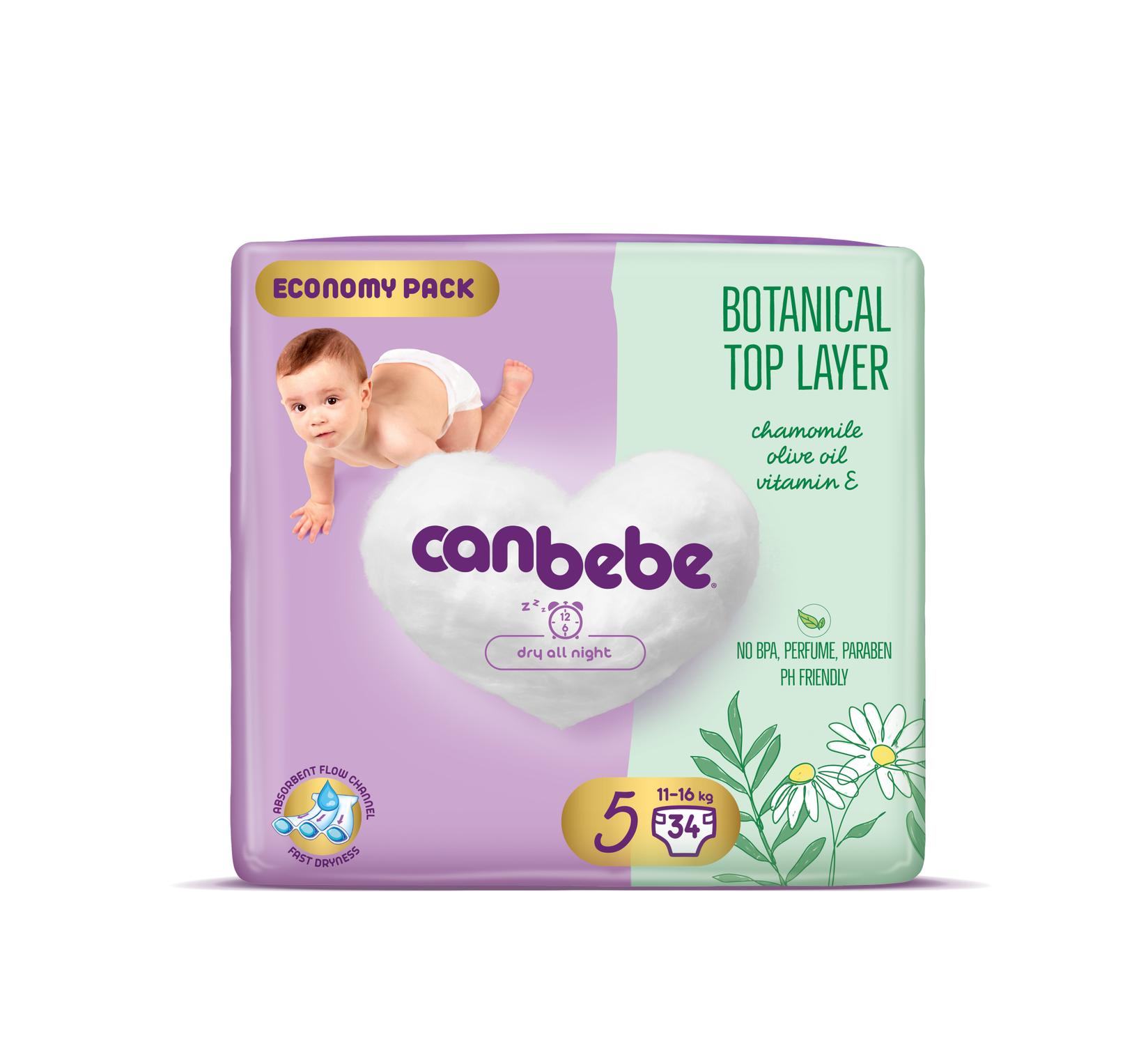 Canbebe Пелени бр.5 / 34 / 11-16 kg