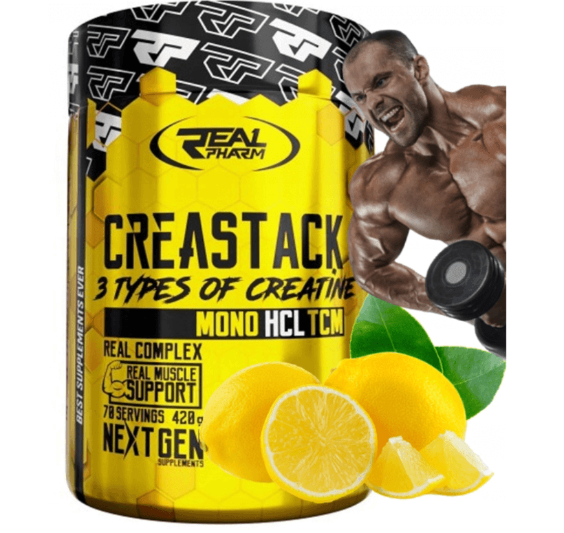 REAL PHARM Креатин CREA STACK, лимон, 420г.