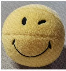 Miniso Перница плишана округла - смајли