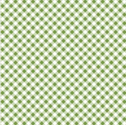 POL-MAK Салфети, 33*33мм, 1/20, Карирано-зелено, Maki, Slog 038103
