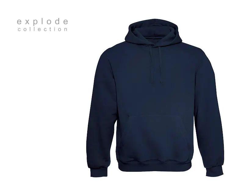 PUBLIK Дуксер, Со качулка и преден џеб, Champ, 52.009.20-XXL, Темно сина