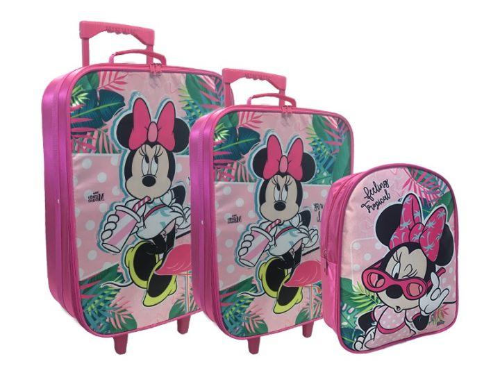 STATOVAC Сет 1/2 куфери и ранец, Minnie Mouse, TB12, 318346, Розева