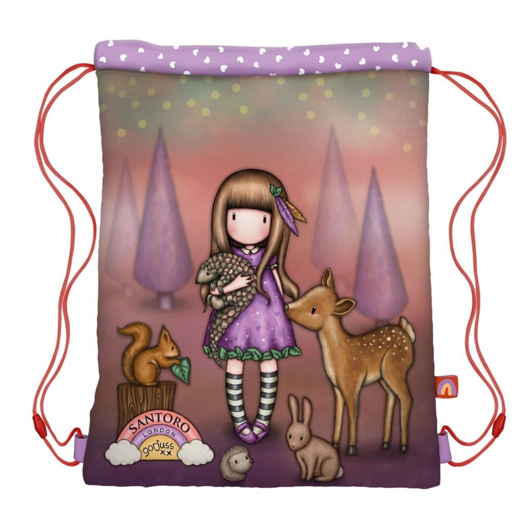 SANTORO Торба,За патики,Be Kind To All Creatures, Gorjuss,1123GJ05,32*41,5*1цм