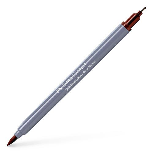 Faber Castell Маркер , Двостран, Goldfaber Aqua Dual , 164583, Кафеава