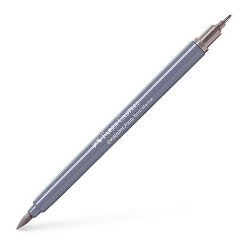 Faber Castell Маркер , Двостран, Goldfaber Aqua Dual , 164672, Сива