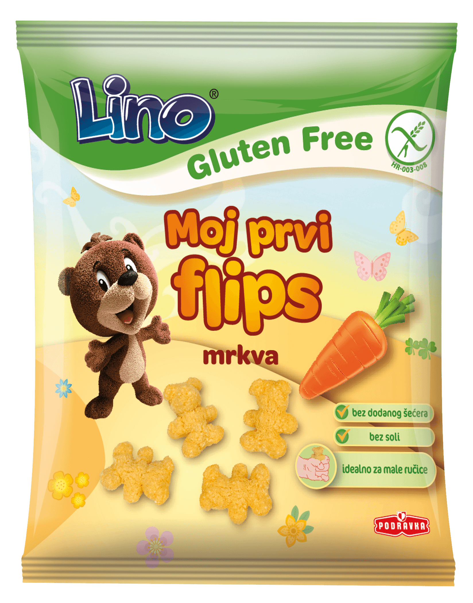 LINO бејби флипс со морков 25g