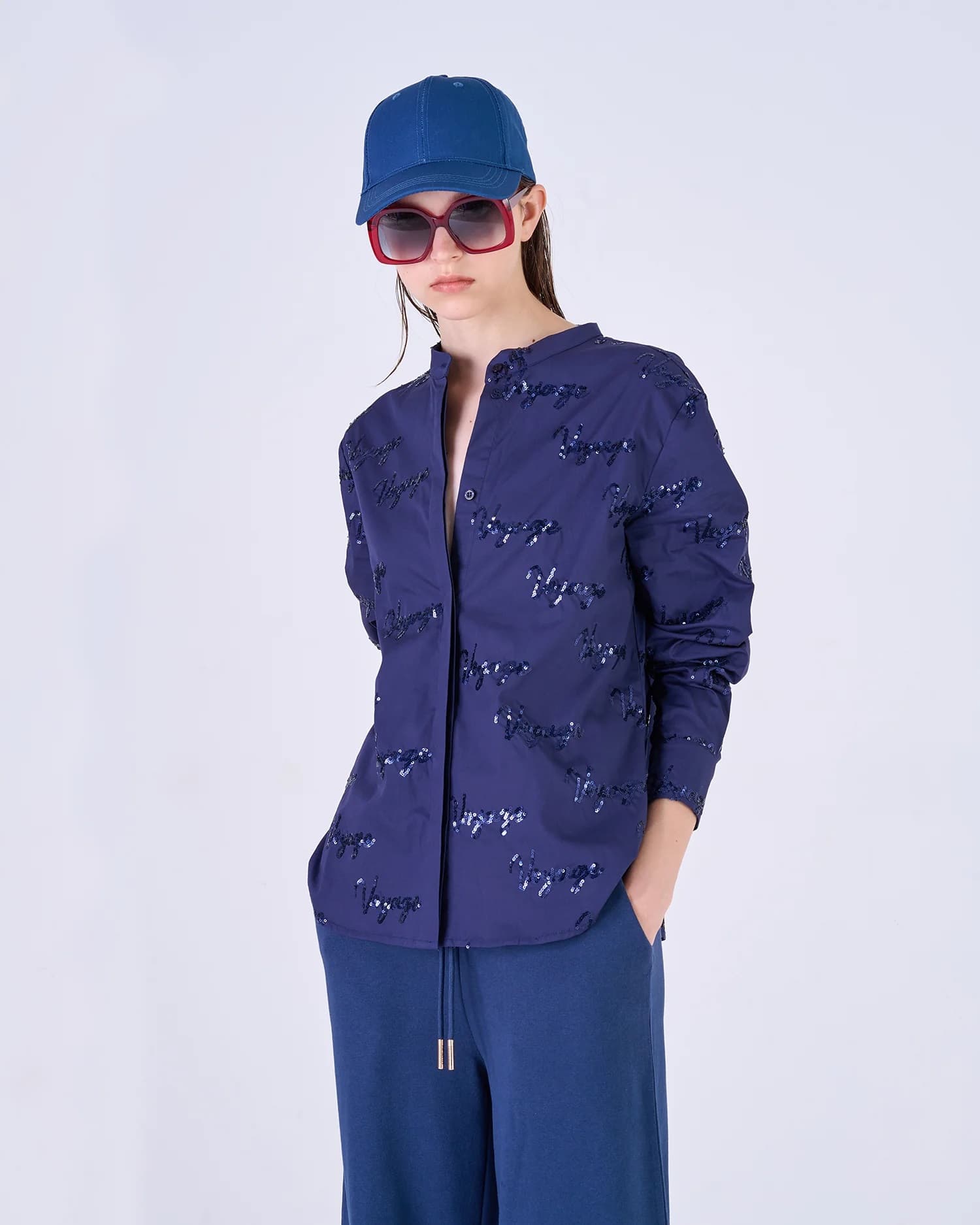 Silvian Heach Женска кошула GPP24219CA, Сина