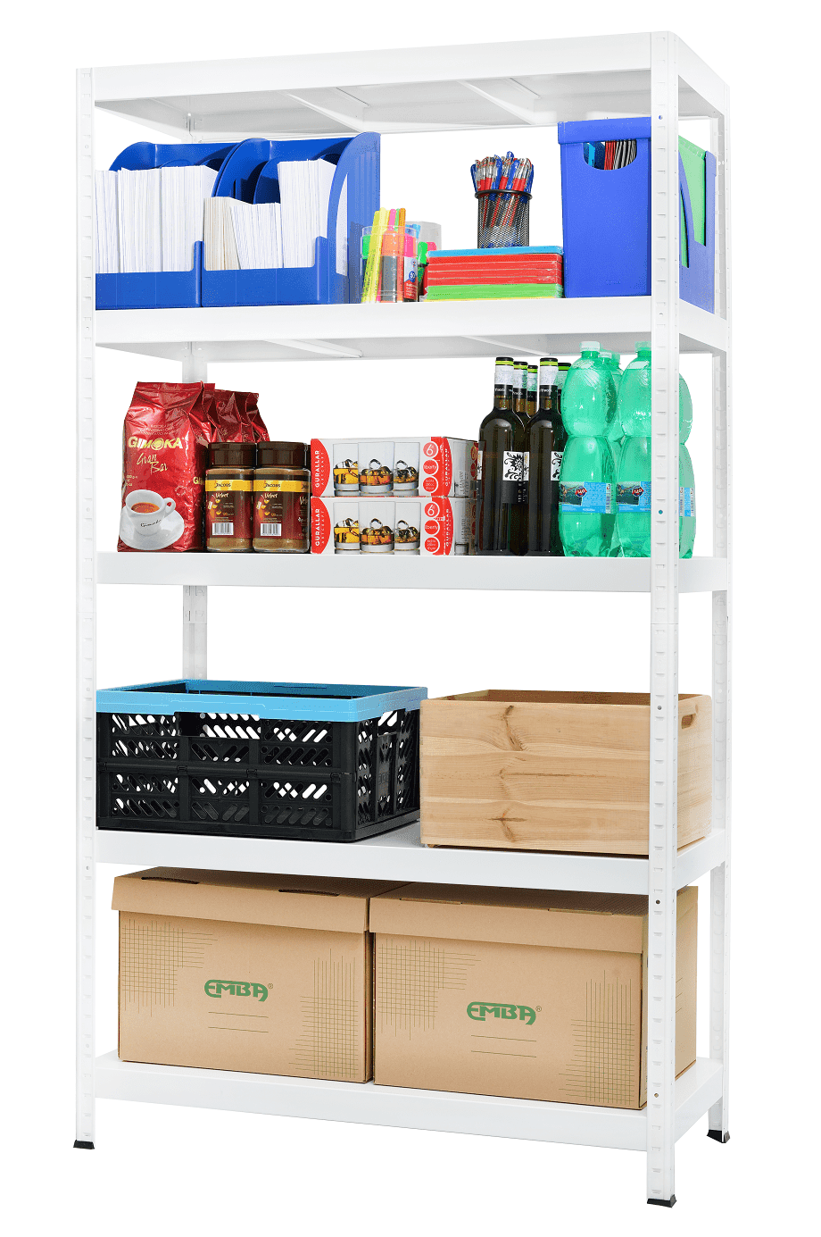 RACKAVY Метална полица TECHNO 1800x1000x400 White