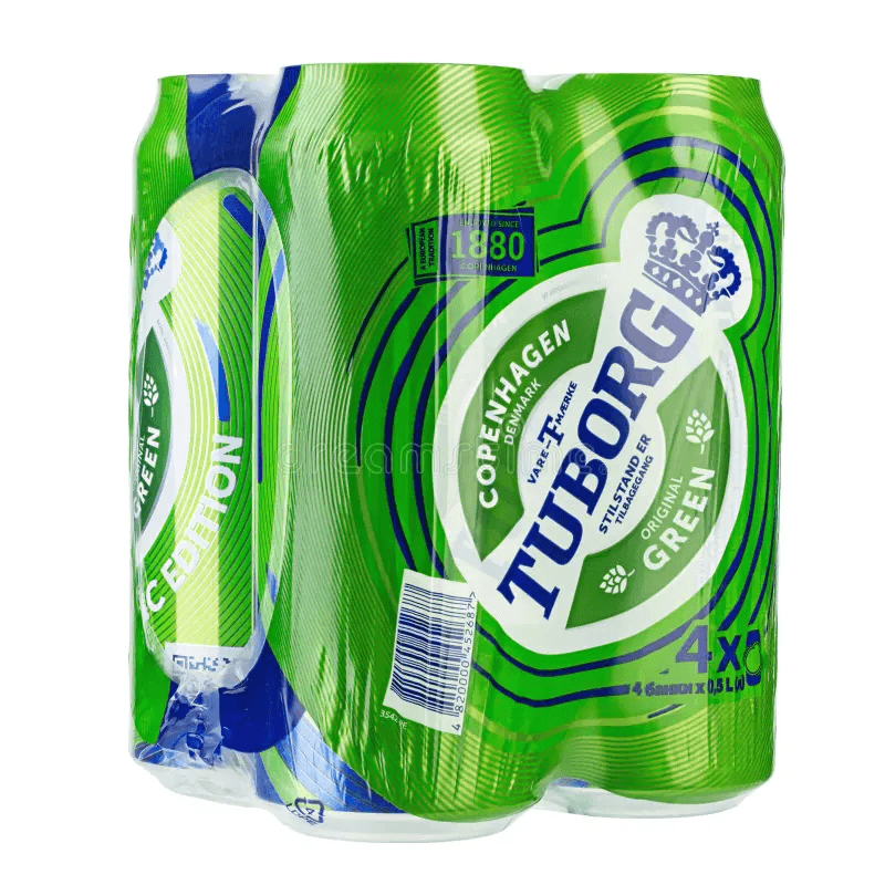 Tuborg Пиво во лименка 0.5Х4 Пакет