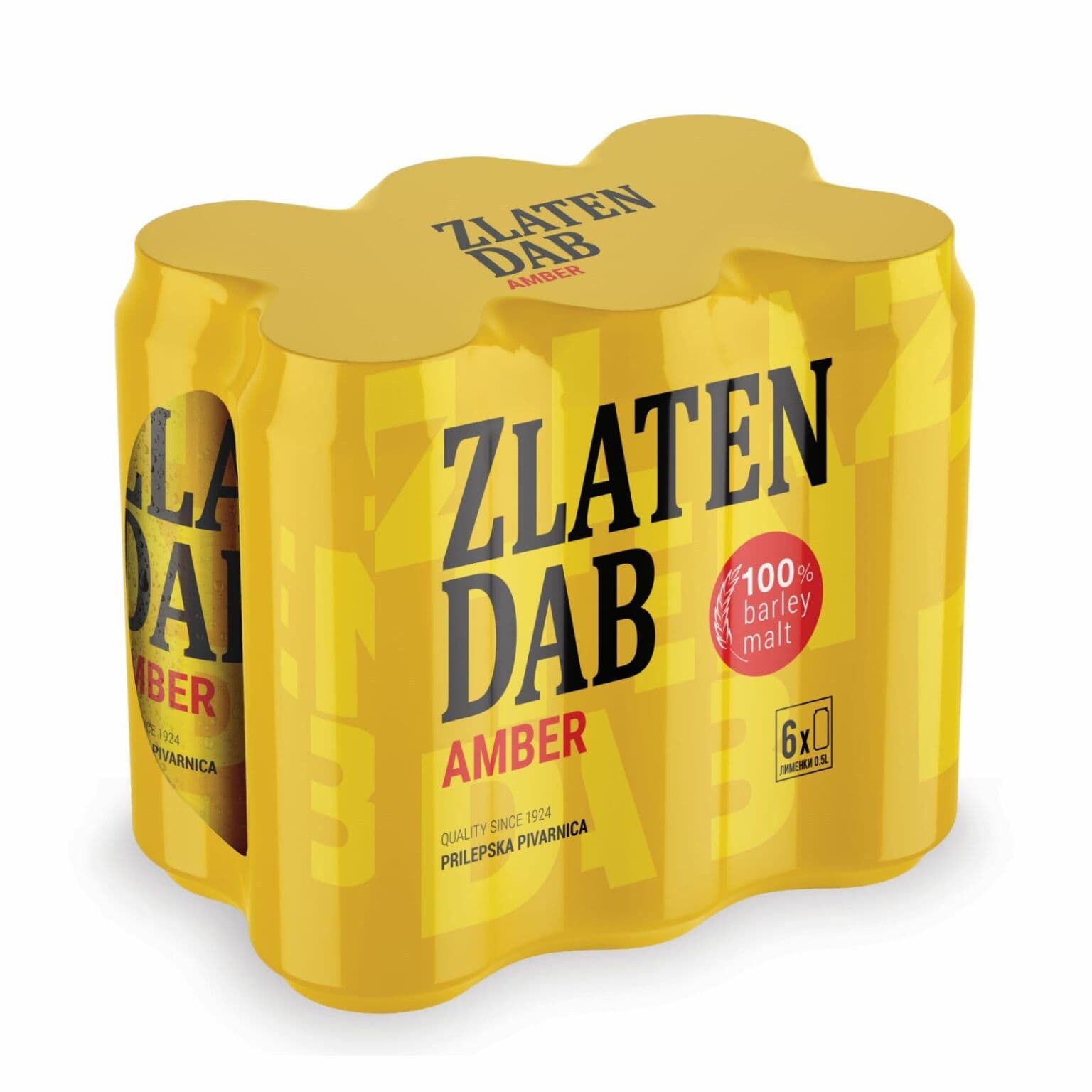 Zlaten Dab Пиво во лименка Амбер 6Х0.5Л
