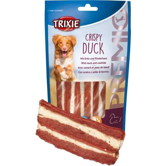 TRIXIE Храна за кучиња крцкави ленти од патка Crispy duck - 100 g
