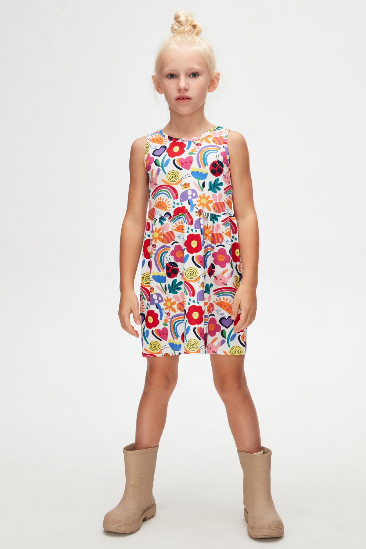 Lovetti Детски женски фустан, шарен