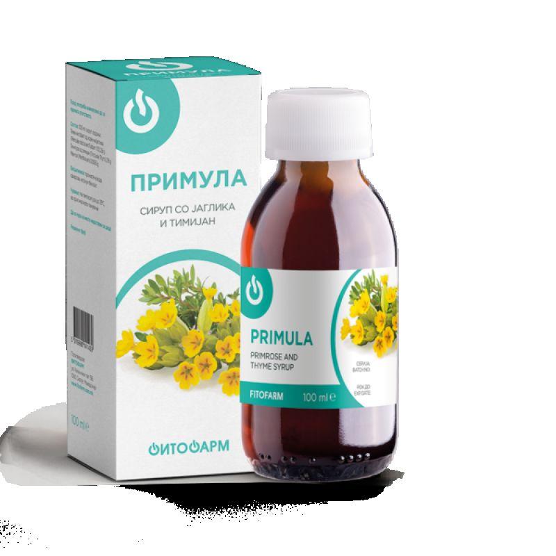 Fitofarm Primula Сируп од Јаглика И Мајчина Душица 100Ml