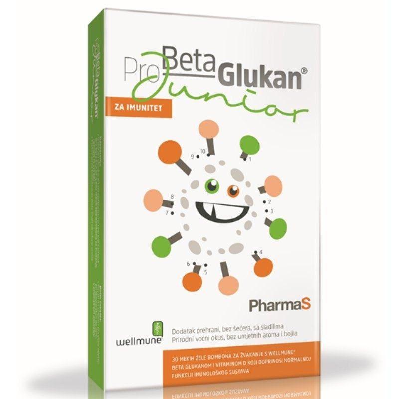 PharmaS Pro Beta Glucan Junior Пастили за Џвакање, 30 Пастили -50%