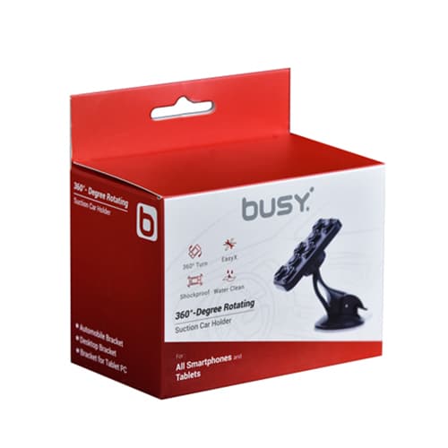 BUSY Држач за телефон вакуум црно