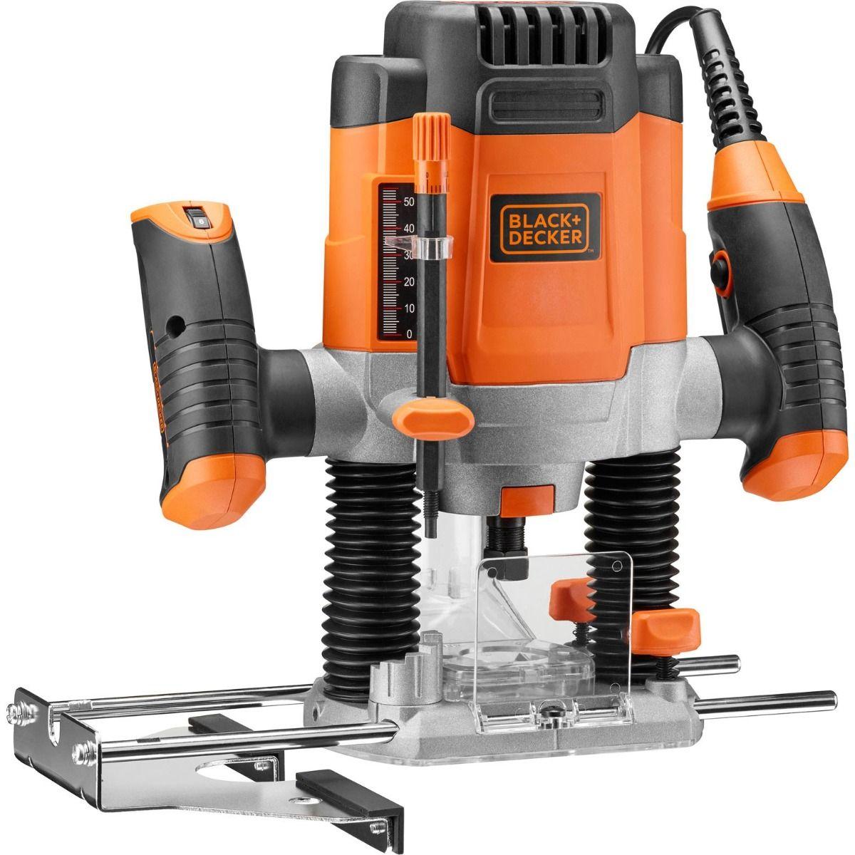 BLACK & DECKER Електричен рутер KW1200E портокал