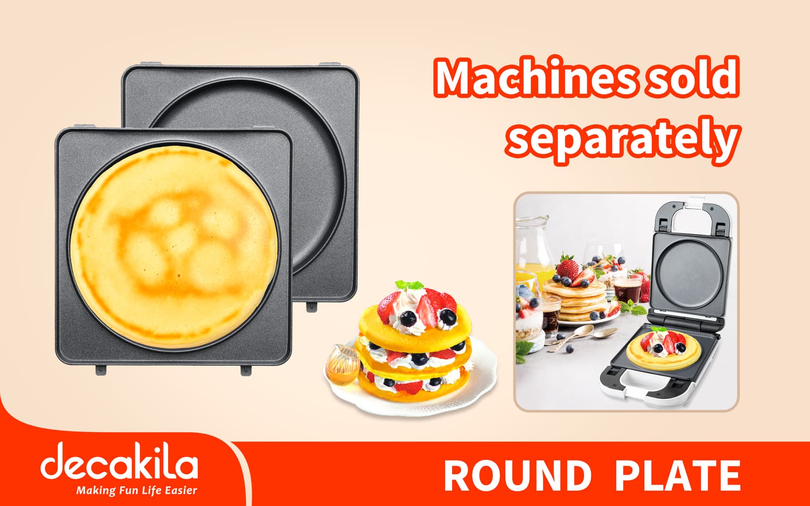 Decakila Плоча за тостер KMEC063B