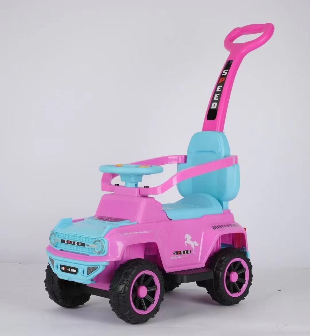 Кола на туркање 618 - розева боја