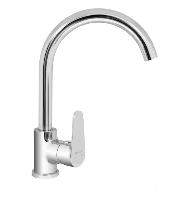 MINOTTI VIVA Еднорачна батерија за мијалник со 2 црева