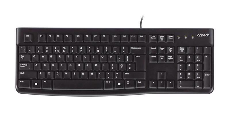 Logitech Тастатура со кабел K120 US 920-002509 црна