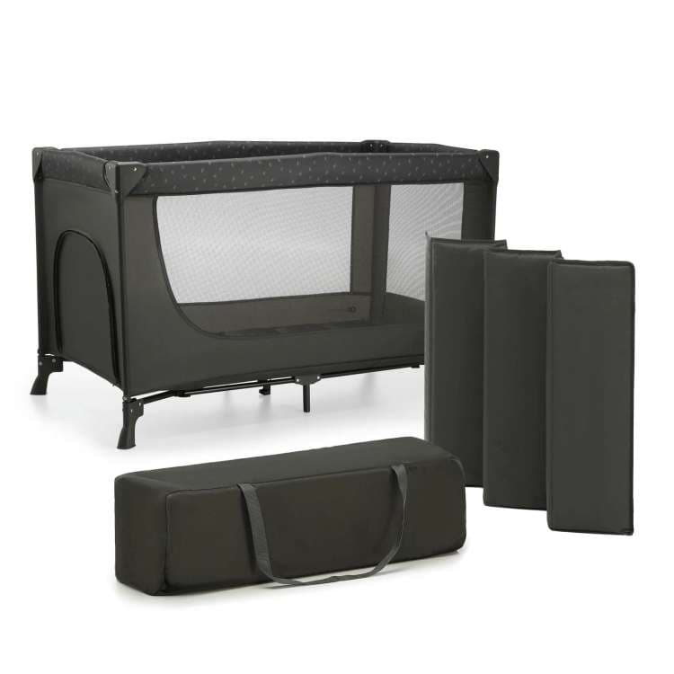 KINDERKRAFT Преносно креветче JOY 2 темно сиво