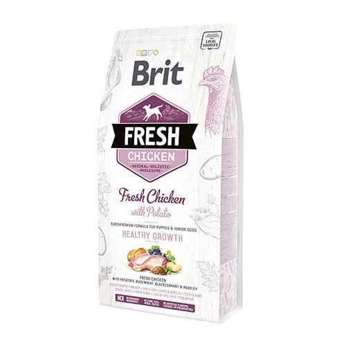 BRIT Fresh-Пиле и Сладок компир Puppy 1кг.