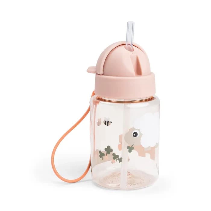 Done by Deer Шише со цевка Farm 280ml, розево