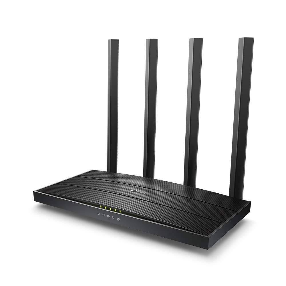 TP-LINK Безжичен рутер ARCHER C6 Wi-Fi AC1200 867Mbps 300Mbps 1xGWAN 4xGLAN 4 црна антена