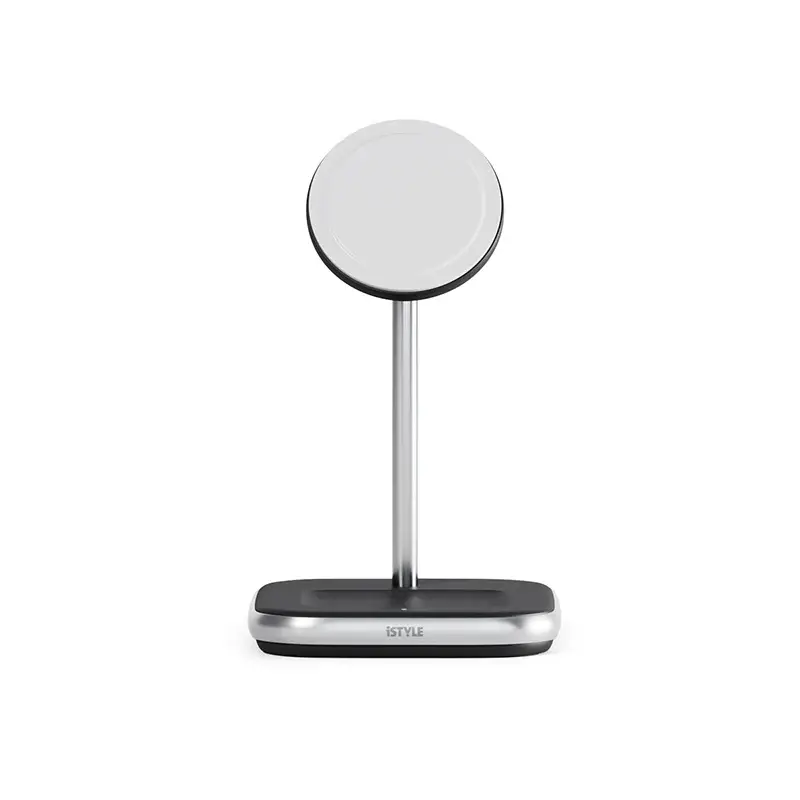 Istyle 2IN1 MagSafe Бежичен Полнач -Црн