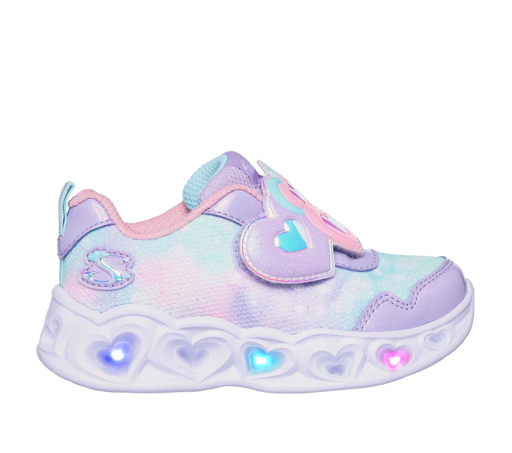 Skechers Патики за девојчиња 302693N-LVLP Heart Lights - Lovin Reflecti, виолетови
