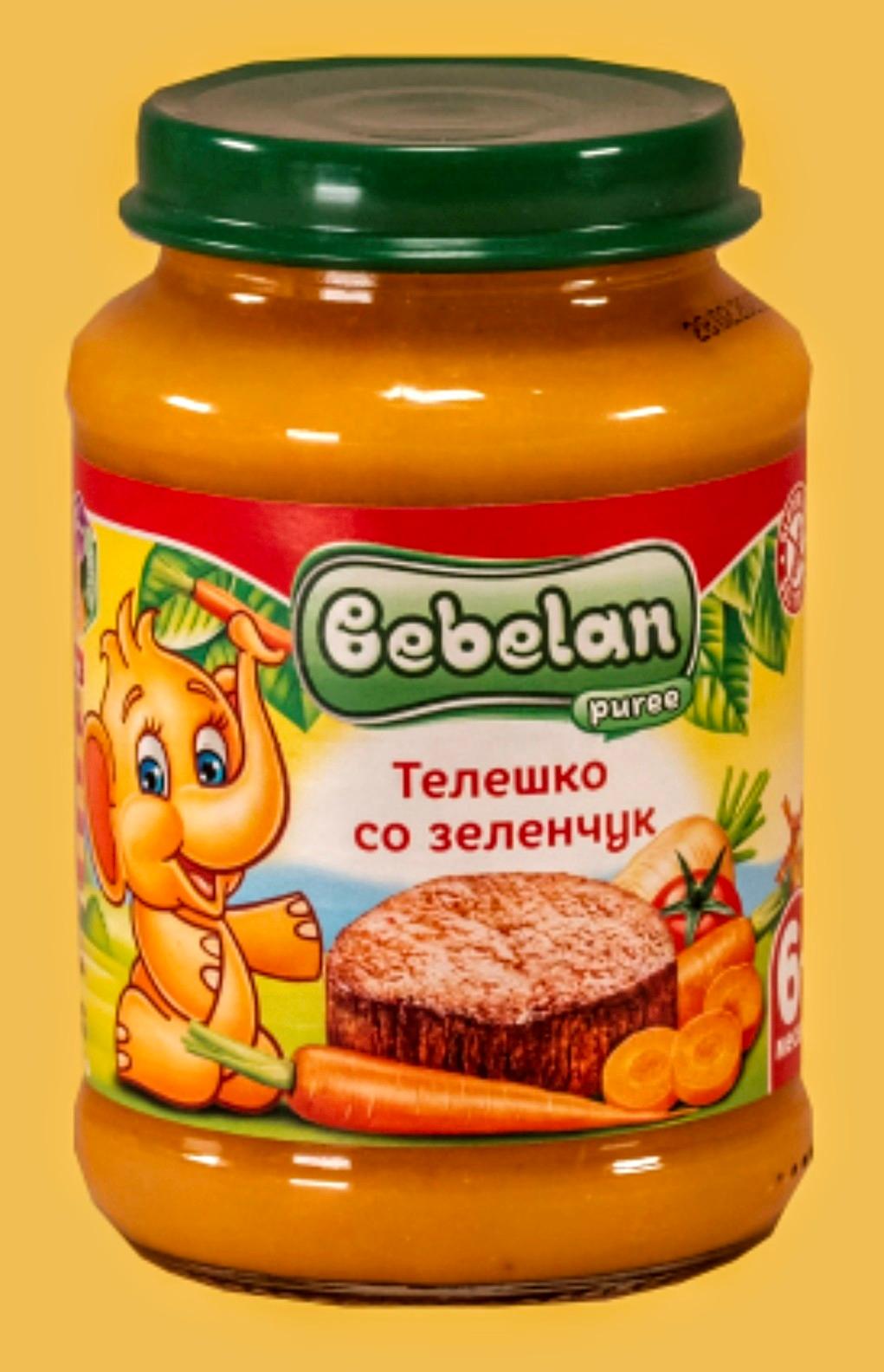 BEBELAN Каша 190г , Телешко со зеленчук, 6+