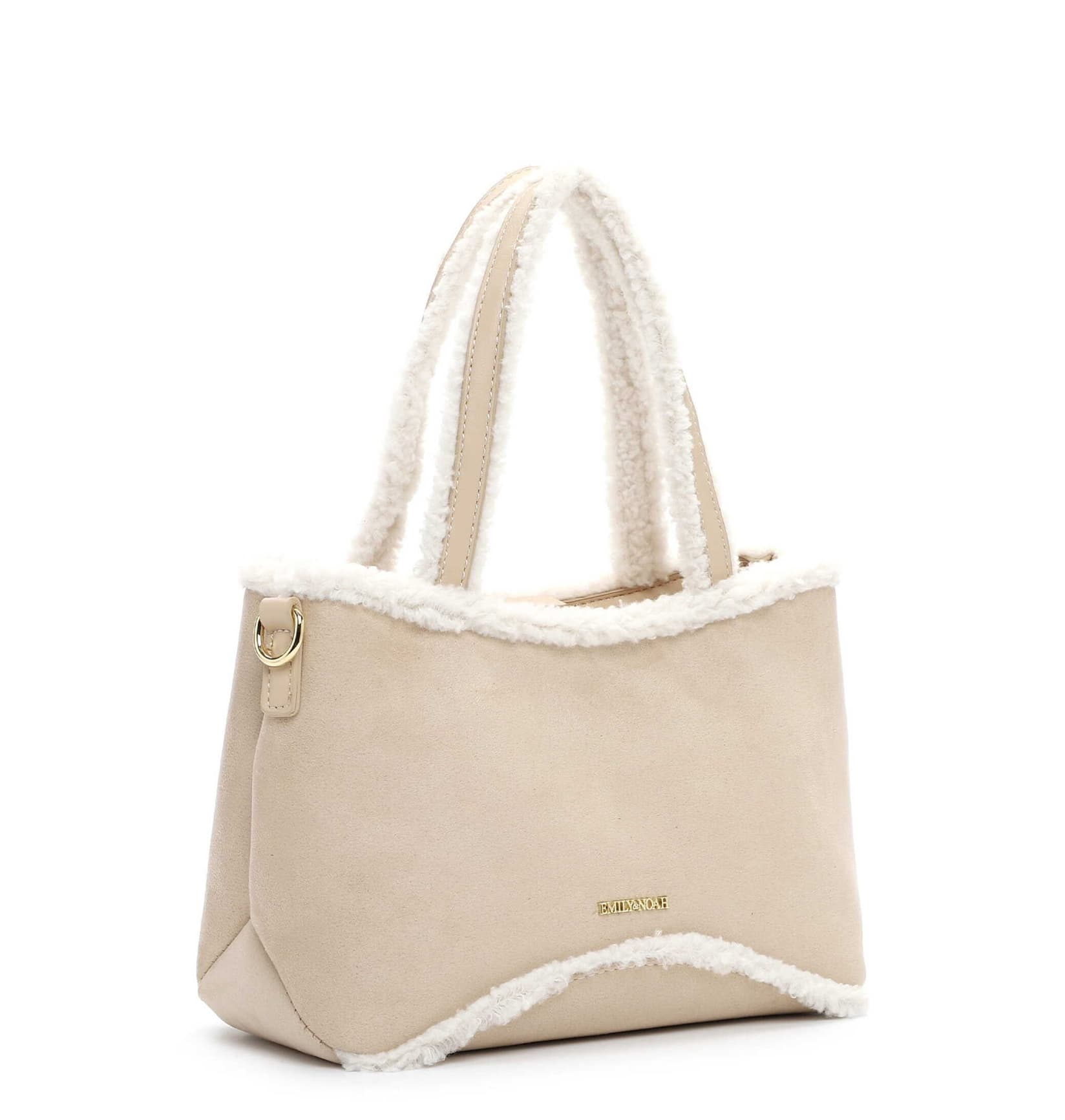 Женска чанта Emily & Noah Heidemarie, беж боја