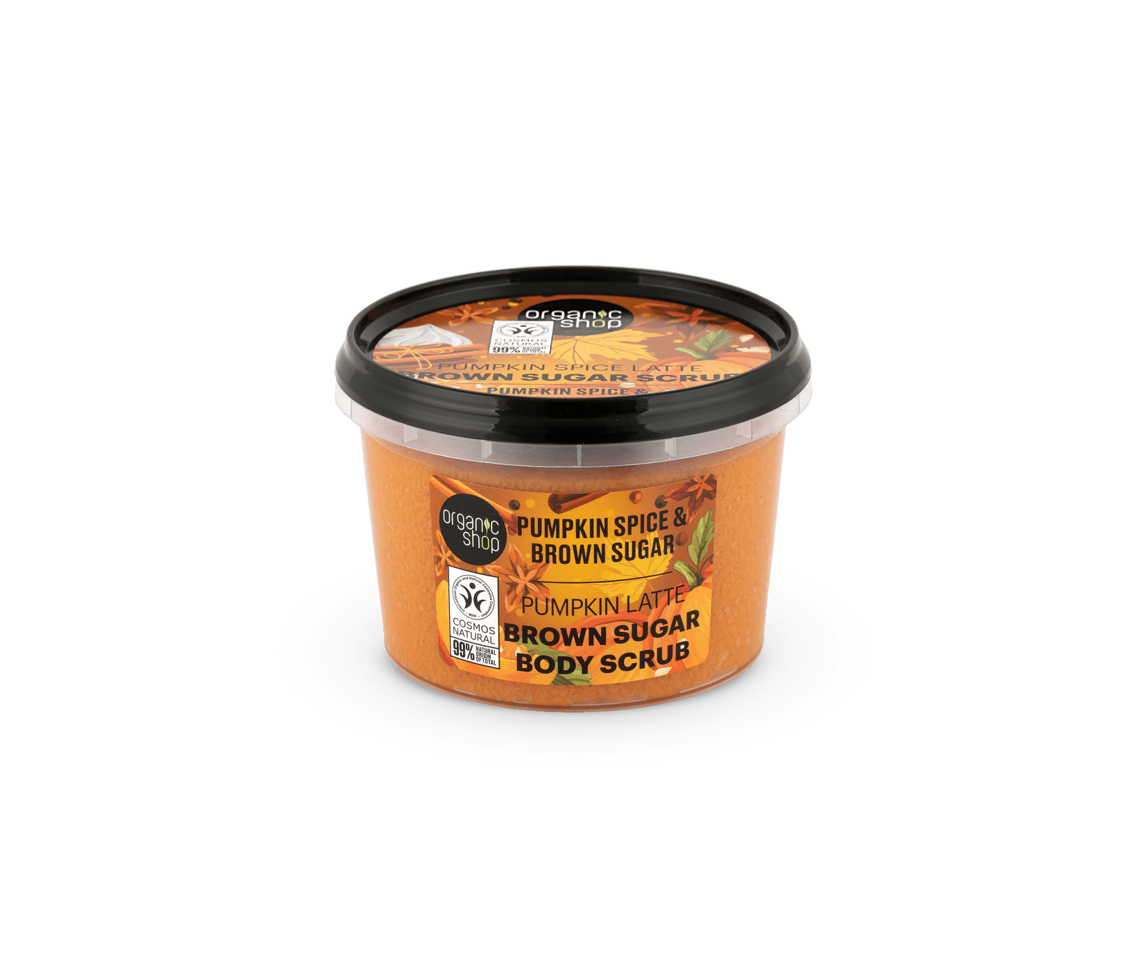 ORGANIC SHOP Pumpkin Spice / Пилинг За Тело Со Кафен Шеќер - 250 Мл.