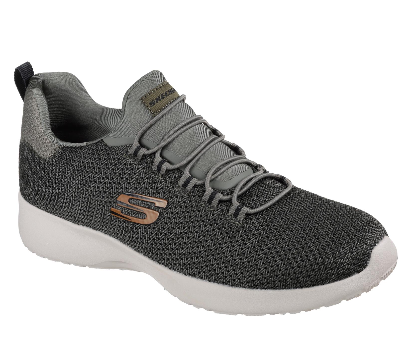Skechers машки Dynamight патики, темно сива боја