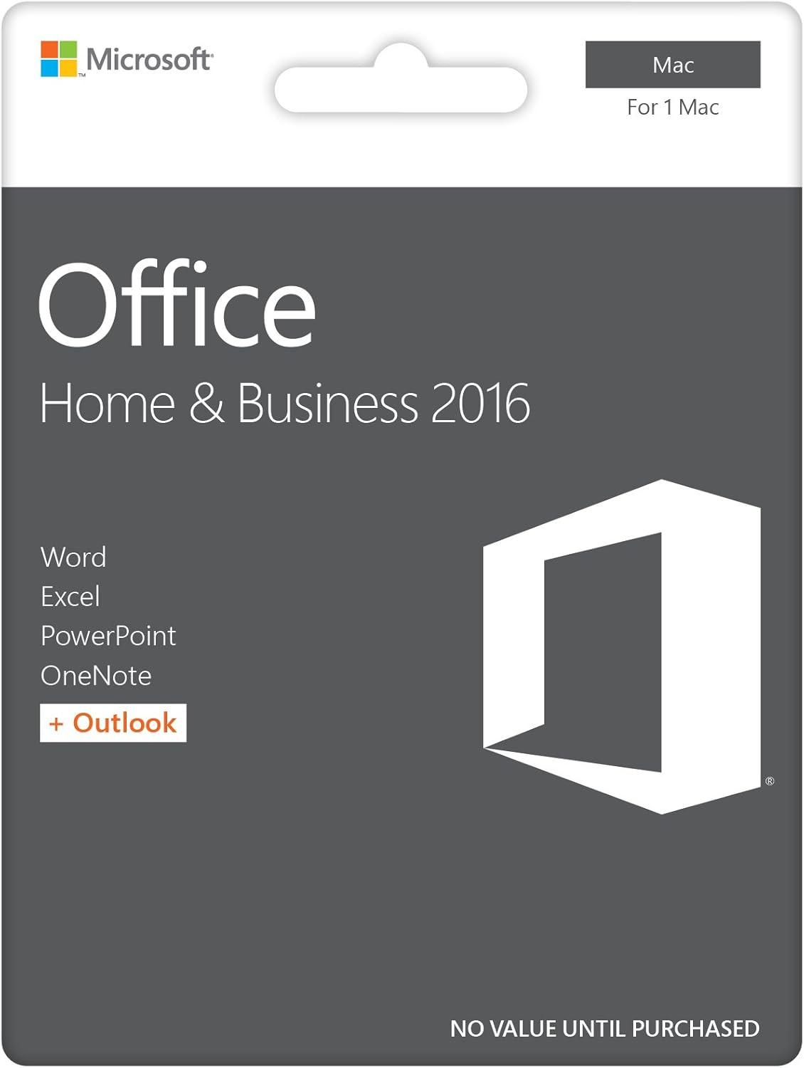 Microsoft Office Mac Home Business 1PK 2016 English EuroZone Medialess P2