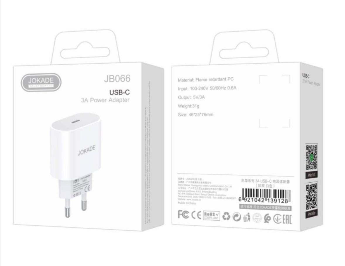 JOKADE Полнач JB066 3A USB-C