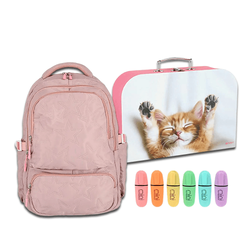 SPIRIT Сет од детски ранец, торба и  маркер за девојчиња